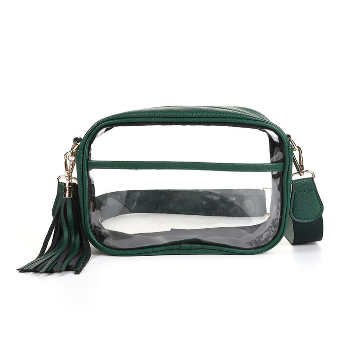 Wholesale TPU Leather Transparent Crossbody Bag Silver Urban Simple Shoulder Bag MOQ≥2