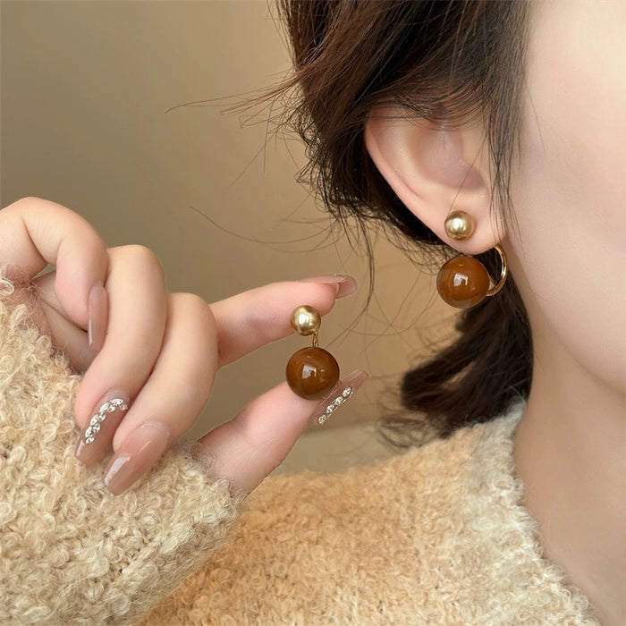 Wholesale  Ball Earrings  925 Silver Pin Earrings