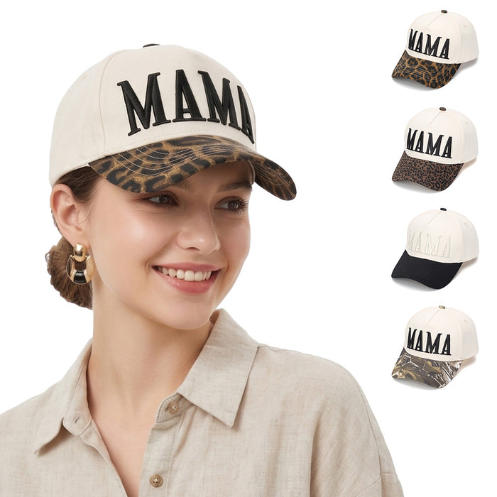 Wholesale Leopard Print Embroidered Baseball Cap Trendy Sun Protection Hat for Summer Boutique Resale Gift