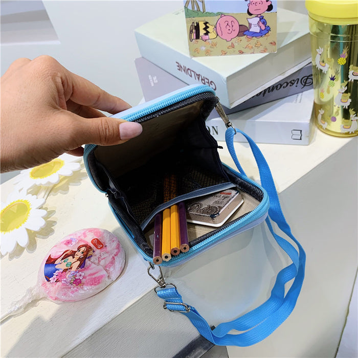 Wholesale New zero wallet hard shell box bag, cute girl crossbody bag, outdoor leisure phone bag, parent-child children's bag