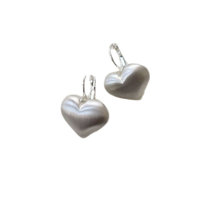 Wholesale Brushed Heart Earrings for Women