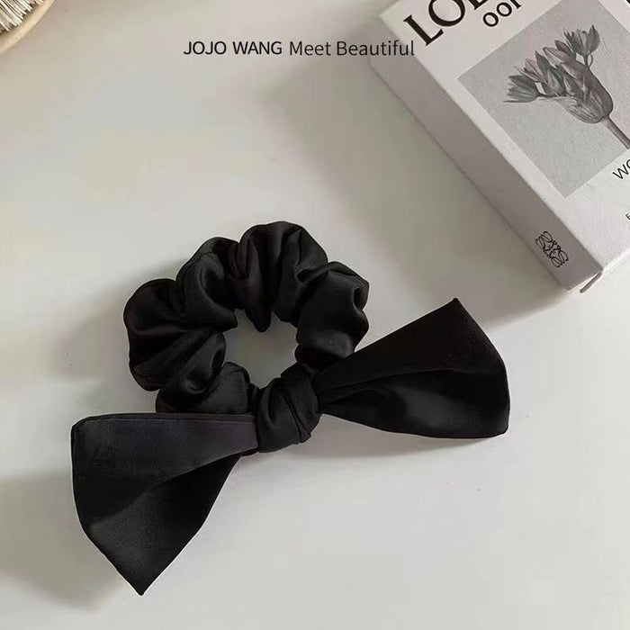 Wholesale Satin Bow Hair Band Hair Scrunchies JDC-HS-Yika005