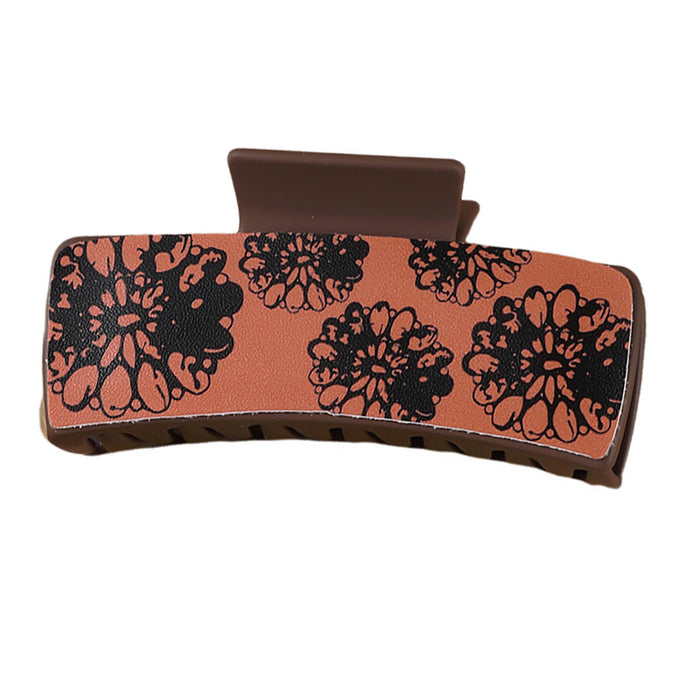 Wholesale Red Black Five flower square Hair Clips