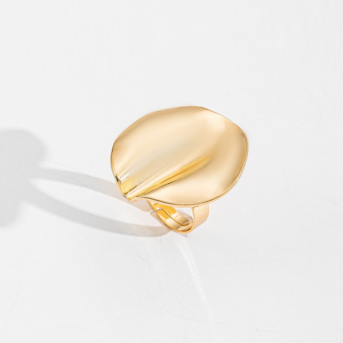 Wholesale Personalized irregular metal ring set, niche high-end flower joint ring accessory