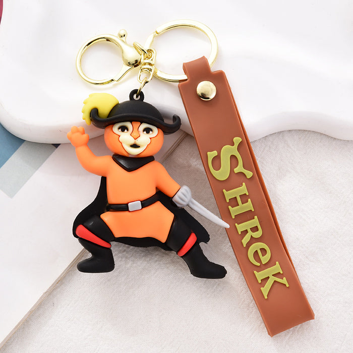 Wholesale New keychain cartoon bag pendant PVC keychain exquisite