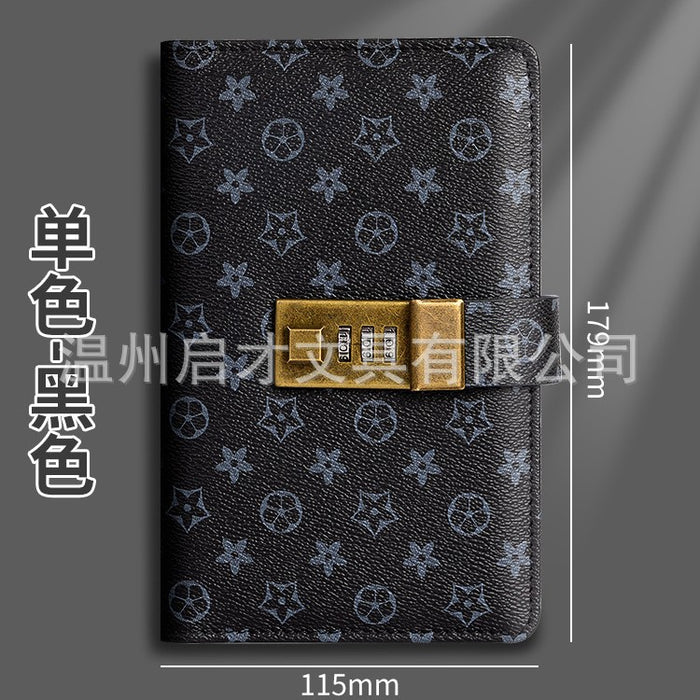 Wholesale Deposit Storage Password Lock Hand Ledger Customized Loose-Leaf Cash Saving Book Large-Capacity Banknote Commemorative Banknote Book