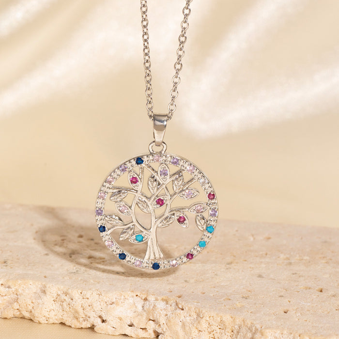 Wholesale Gold-plated copper micropaved zirconia necklace