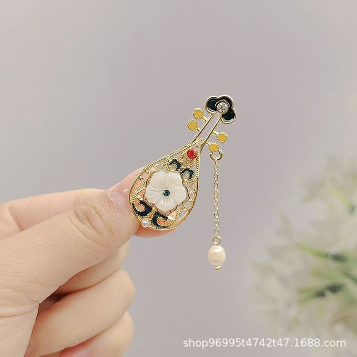 Wholesale Vintage pearl brooch with elegant temperament and pin accessories