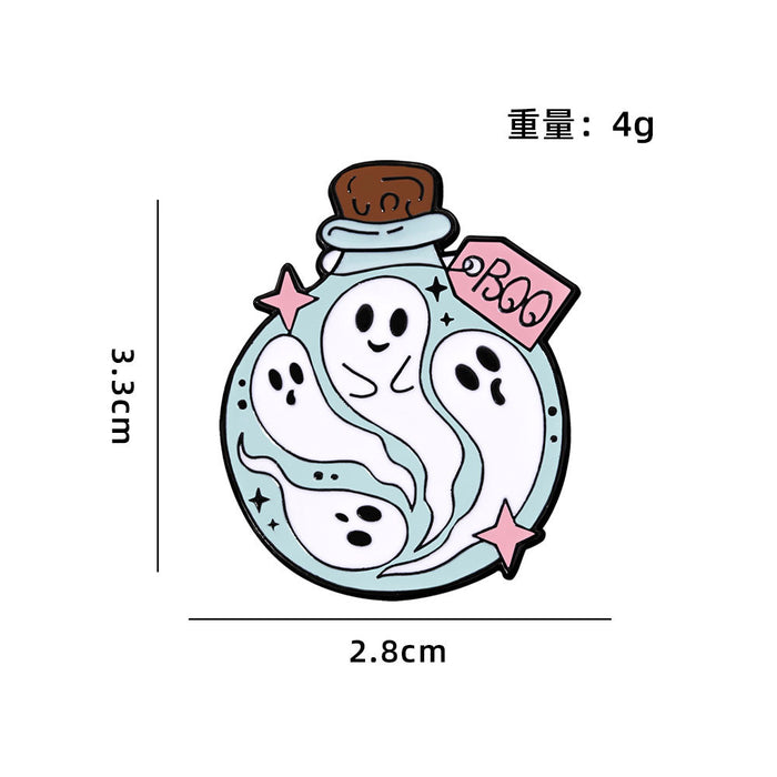 Wholesale  Badge Ghost Demon Cute Cartoon Holiday Decoration Clothes Bag Accessories Oil Drop Zinc Alloy Brooch