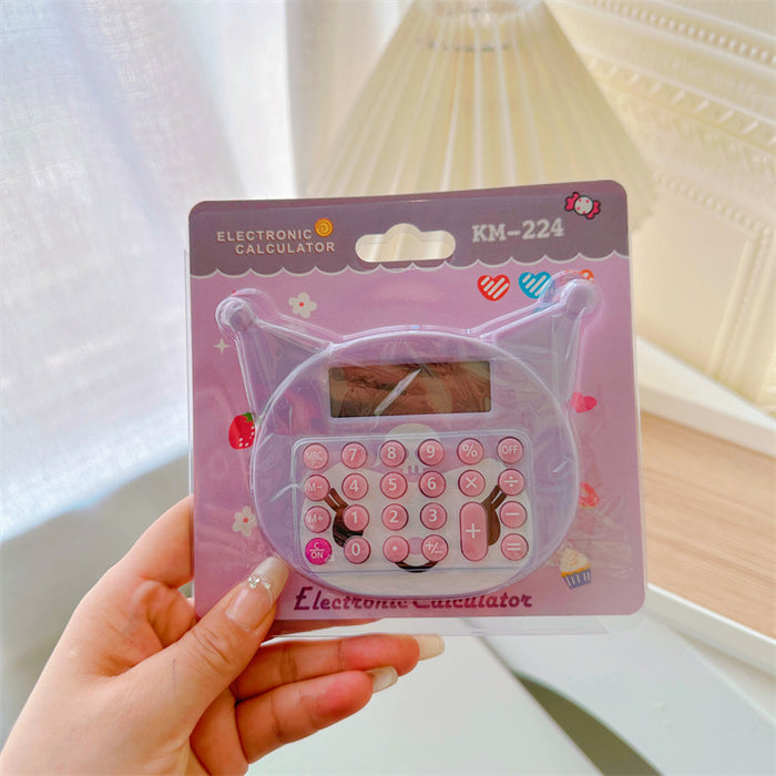 Wholesale cute head calculator cartoon cat head arithmetic portable portable mini computer