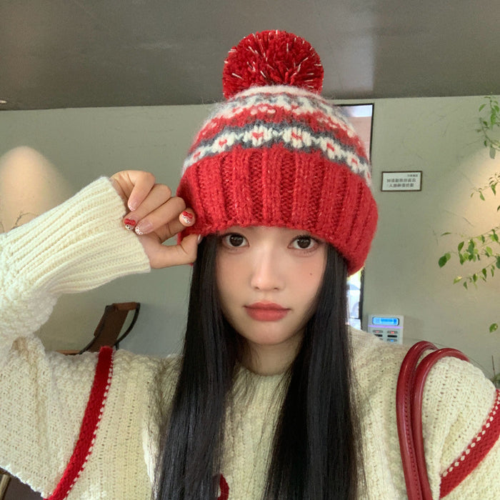 Wholesale Winter Warm Mao Ball Cover Hat JDC-FH-BG025