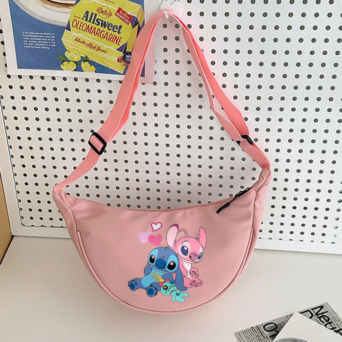 Wholesale Cartoon Print Nylon Crossbody Bag Women' s Bag Dumpling Bag Lightweight Simple Commuting