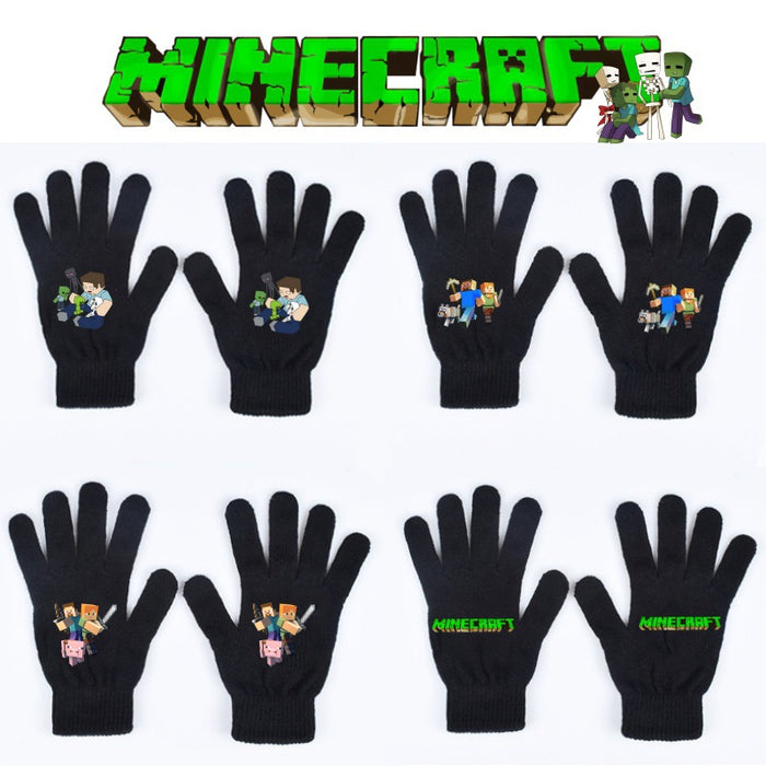 Wholesale Solid color knitted warm mittens