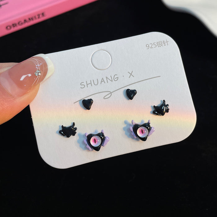 Wholesale Cartoon Monster Alloy Earrings JDC-ES-Shuangx012