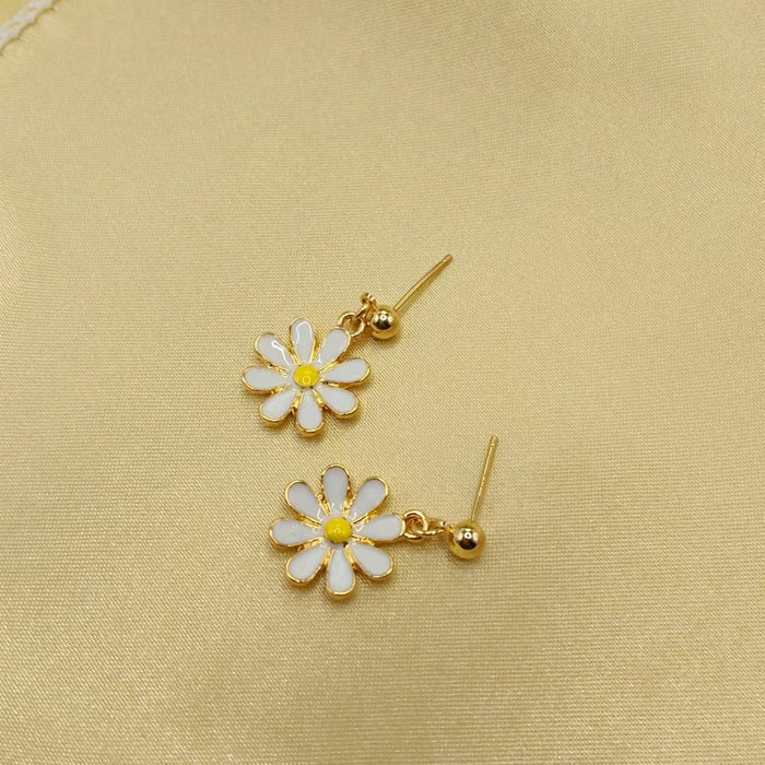 Wholesale Daisy Alloy Earrings JDC-ES-Chengx008