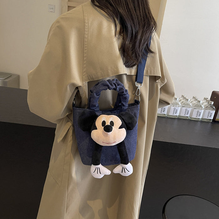Wholesale Denim bag, new bucket handbag, cute doll, playful parent-child crossbody bag