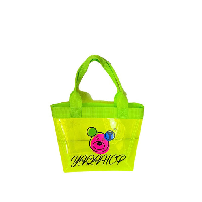 Wholesale Silicone Children's Transparent Jelly Cute Handbag  JDC-HB-YuanDuo015