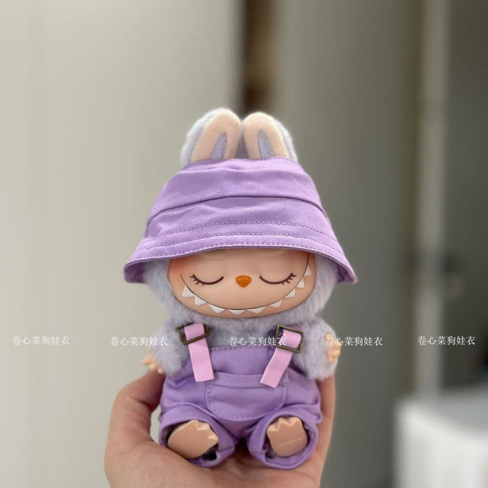 Wholesale Vinyl Doll overalls  hats clothes glasses