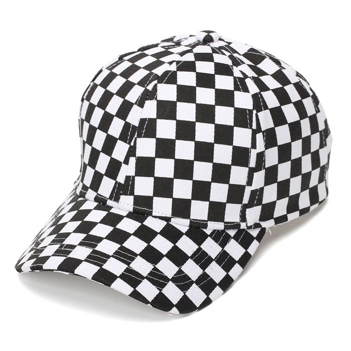Wholesale Chic Checkerboard Baseball Cap Summer Sun Protection Everyday Hat