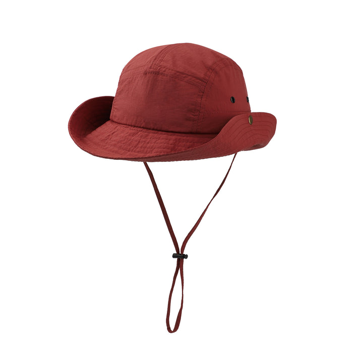 Wholesale Solid color sunscreen sun hat, outdoor fishing and hiking hat, western cowboy hat, quick drying fisherman hat