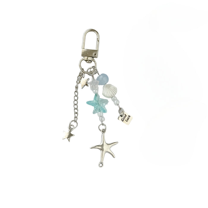 Wholesale Starfish Mobile Phone Chain Simple All-match Metal Star Goo Card Bag Camera Pendant