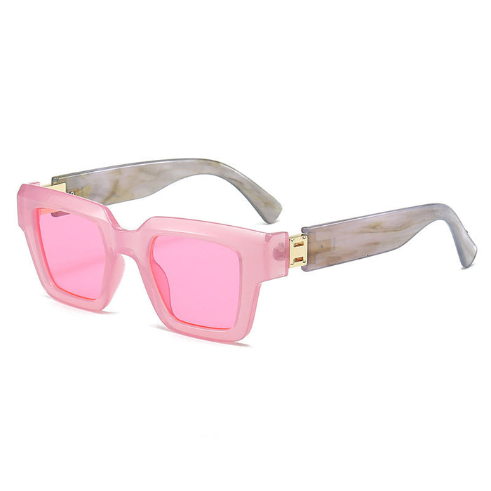 Wholesale  square sunglasses ink marbling sunglasses trendy glasses