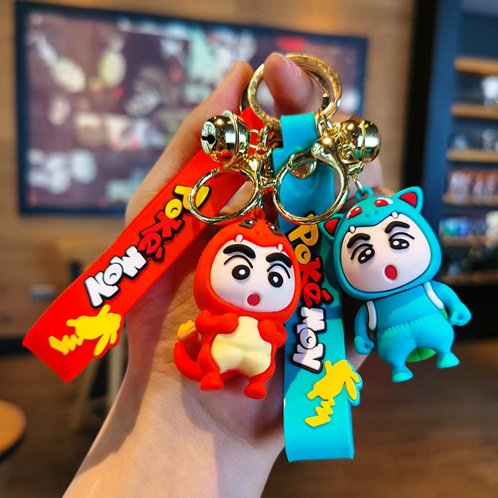 Wholesale Cartoon Silicone Doll Keychain JDC-KC-Tingm304