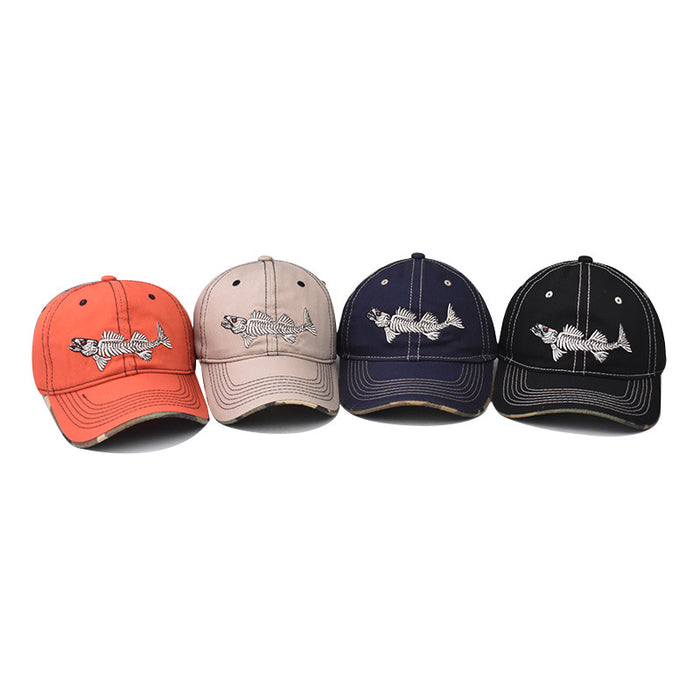 Wholesale Embroidered baseball cap, versatile and personalized outdoor duckbill cap