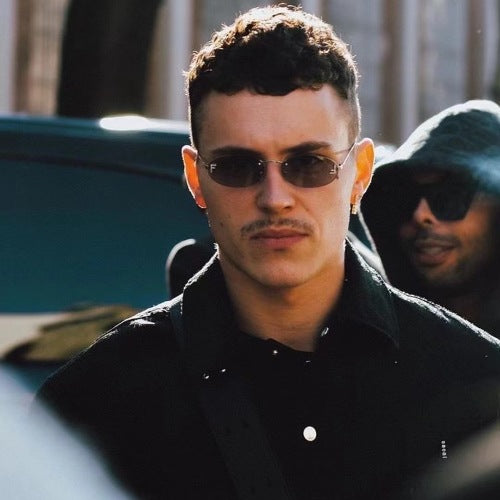 Wholesale Frameless sunglasses, round retro small frame sunglasses, fashionable metal