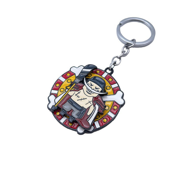 Wholesale Anime Merchandise Keychain Metal Rotating Pendant