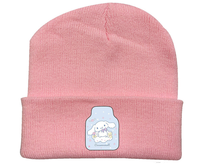 Wholesale  Knitted Hat Pattern Velvet Hat Curled Warm Protection Hat