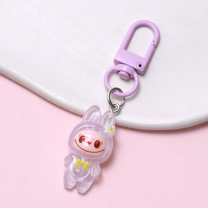 Wholesale Luminous cartoon cloth key chain cute doll pendant key chain