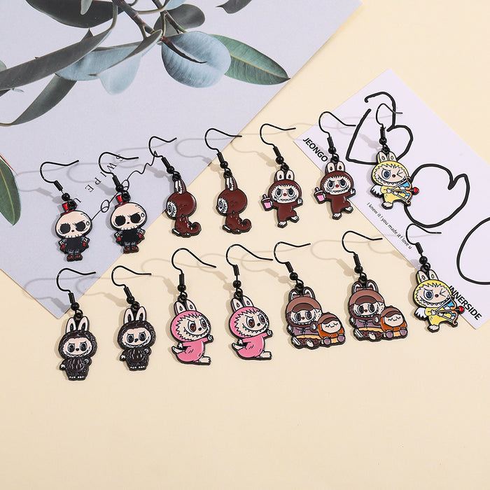 Wholesale Personality Peripheral Cartoon Oil Drop Earrings Creative Accessories