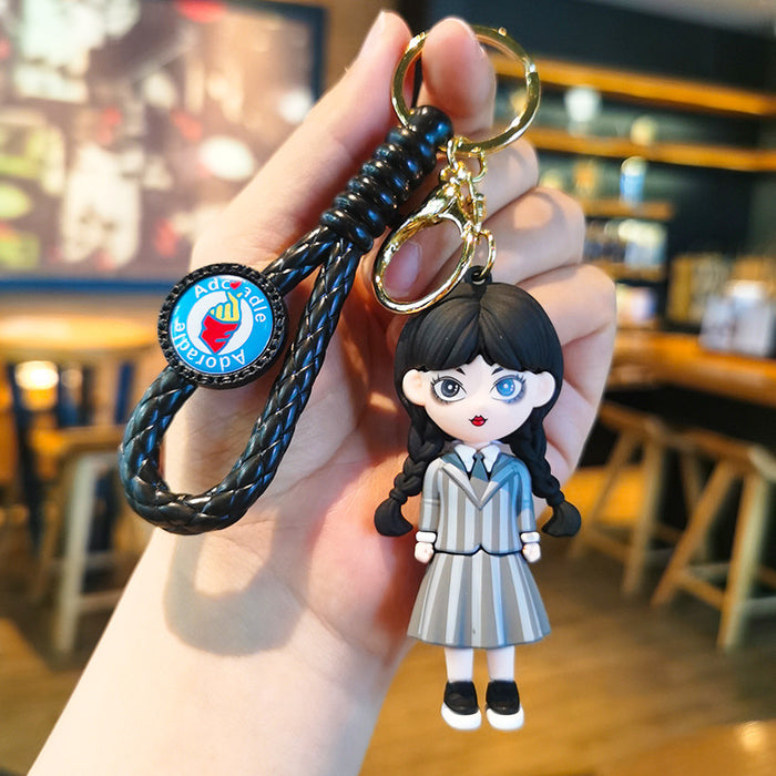 Wholesale Rubber Cartoon Doll Three-dimensional Keychain JDC-KC-Tingm093