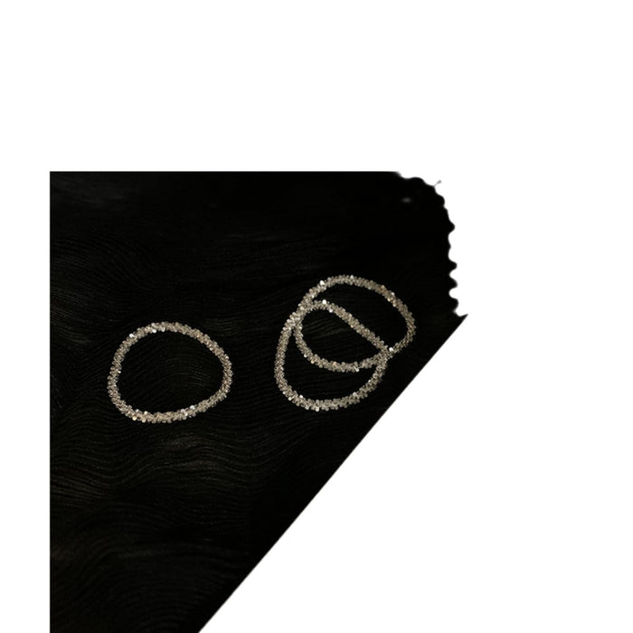 Wholesale Silver ring women's ring new niche plain circle chain ring