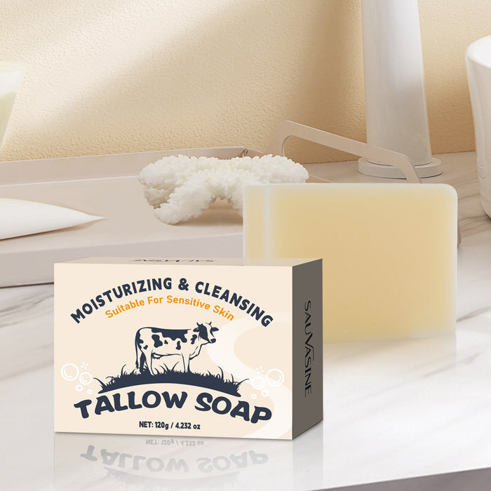 Wholesale Cow fat soap deeply cleanses, cleanses, soothes, moisturizes, and smooths the skin. Handmade soap