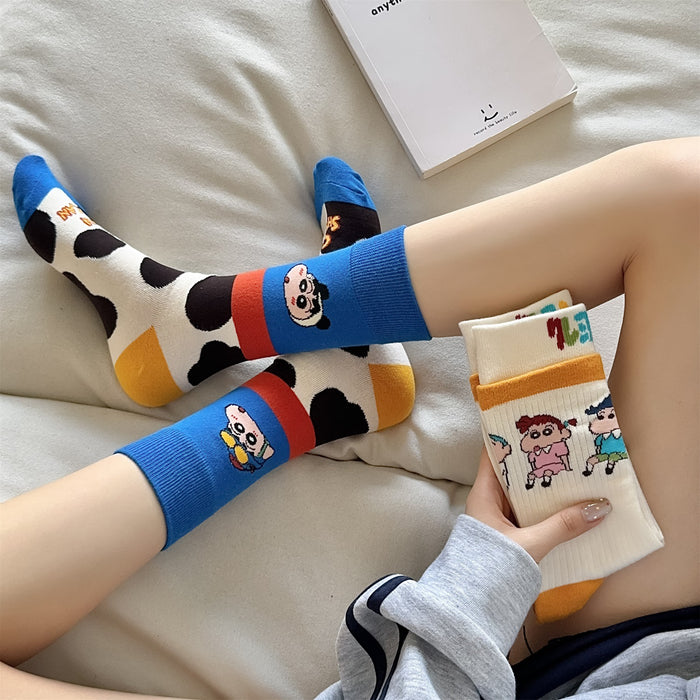 Wholesale Cartoon Anime Socks Cute New Medium Socks for Outer Wear Personalized Long Socks