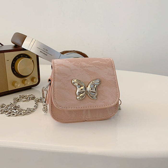 Wholesale Niche design texture chain bag small square bag commuting shoulder crossbody bag