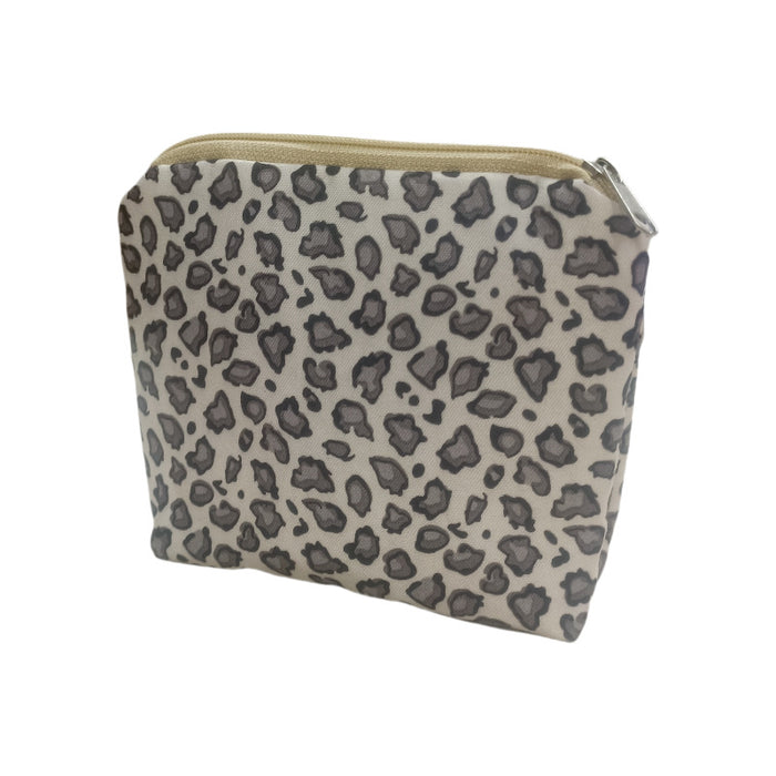 Wholesale Leopard print coin bag portable cosmetic bag lipstick coin storage canvas bag zipper coin bag