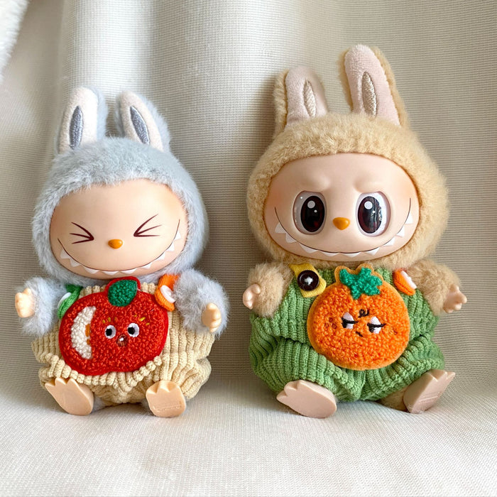 Wholesale Plush Doll Pendant Orange Overalls Little Yellow Hat Best-Selling Cartoon Doll Clothes Internet Celebrity Versatile Clothes