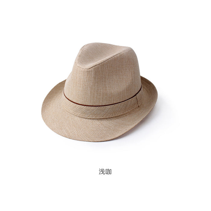 Wholesale Sun Hat Solid Color Imitation Linen Rolled Brim JDC-FH-DG019