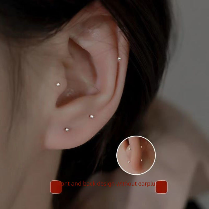 Wholesale Mini Ear Bone Stud Earrings Trendy Ear Hole Stick High-end Feel Earrings Jewelry