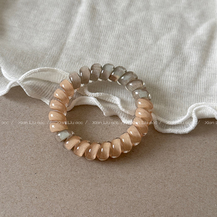 Wholesale New Cat Eye Color Transparent Phone Rope with No Trace Phone Cable Hair Rope Head Rope Rubber Band