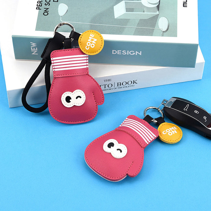 Wholesale Creative sports keychain simple cartoon table tennis badminton boxing sports event PU pendant small gift