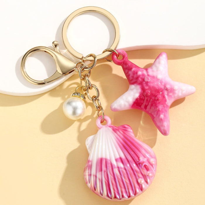 Wholesale Marine Life Watercolor-Style Keychain