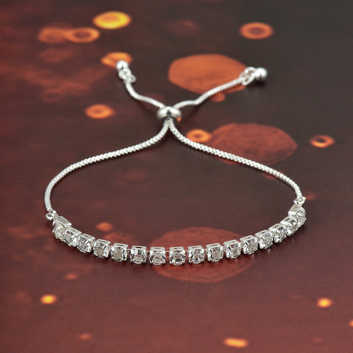 Wholesale Full Diamond Claw Chain Fashion Simple Jewelry Shrink Activity Bracelet