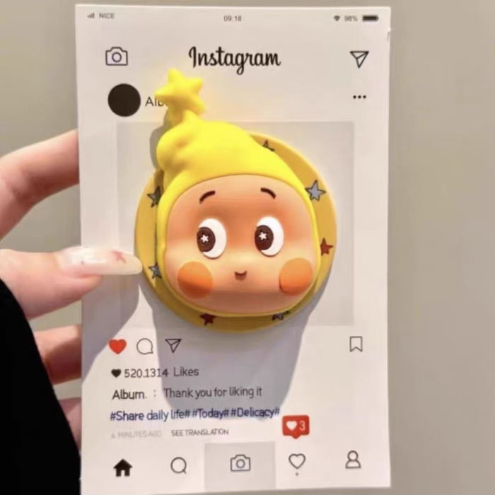 Wholesale 3D silicone  desktop telescopic airbag Phone stand