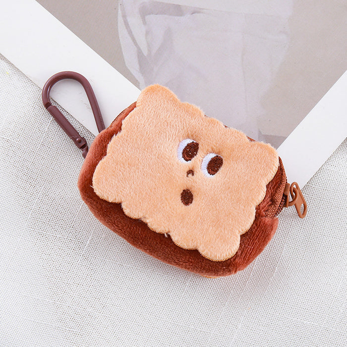 Wholesale Fruit Capibala Cartoon Wallet Plush Doll Earphones Data Cable Storage Bag Coin Pack JDC-WT-XG001