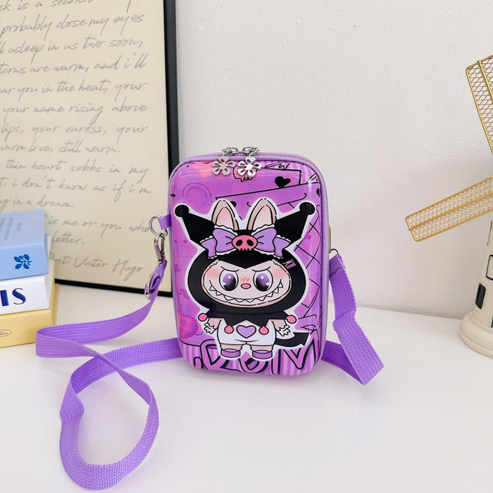 Wholesale Parent-child shoulder bag,  fashionable mobile phone bag fresh and sweet cartoon children' s shoulder messenger bag