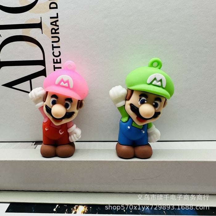 Wholesale Cartoon keychain creative personalized backpack pendant DIY soft rubber doll small pendant gift matching